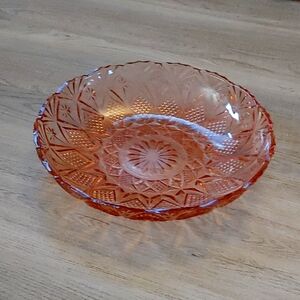 Depression glass centerpiece bowl